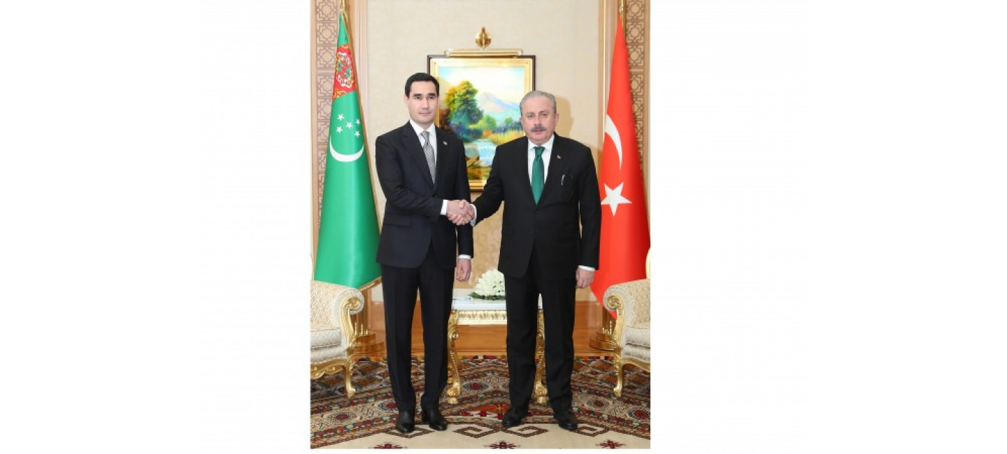 THE PRESIDENT OF TURKMENISTAN RECEIVED THE CHAIRMAN OF THE GRAND NATIONAL ASSEMBLY OF TURKIYE